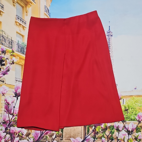 Emporio Armani Dresses & Skirts - Emporio Armani Vibrant Red A-Line Skirt Size 42
